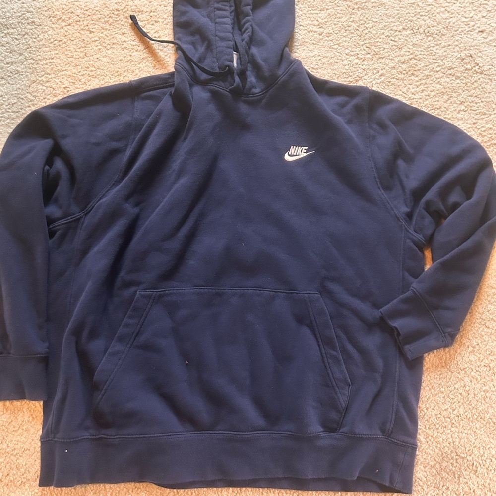 Nike Men's Navy Blue Hoodie